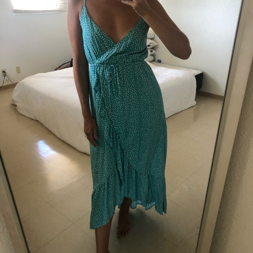 fortunateone maxi Dress turquoise size small